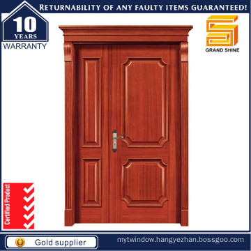 Luxury Solid Wooden Doors Double Door Style Entrance Door